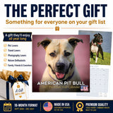 American Pit Bull Terrier Wall Calendar 2027 - 12" x 12" Monthly Athletic & Devoted Pitbull Breed Calendar