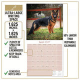 German Shepherd Wall Calendar 2027 - 12" x 12" Monthly Noble Guardian & Intelligent GSD Working Breed Calendar