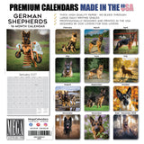 German Shepherd Wall Calendar 2027 - 12" x 12" Monthly Noble Guardian & Intelligent GSD Working Breed Calendar