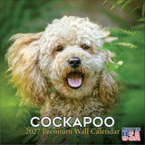 Cockapoo Wall Calendar 2027 - 12" x 12" Monthly Joyful & Affectionate Designer Cocker Poodle Calendar