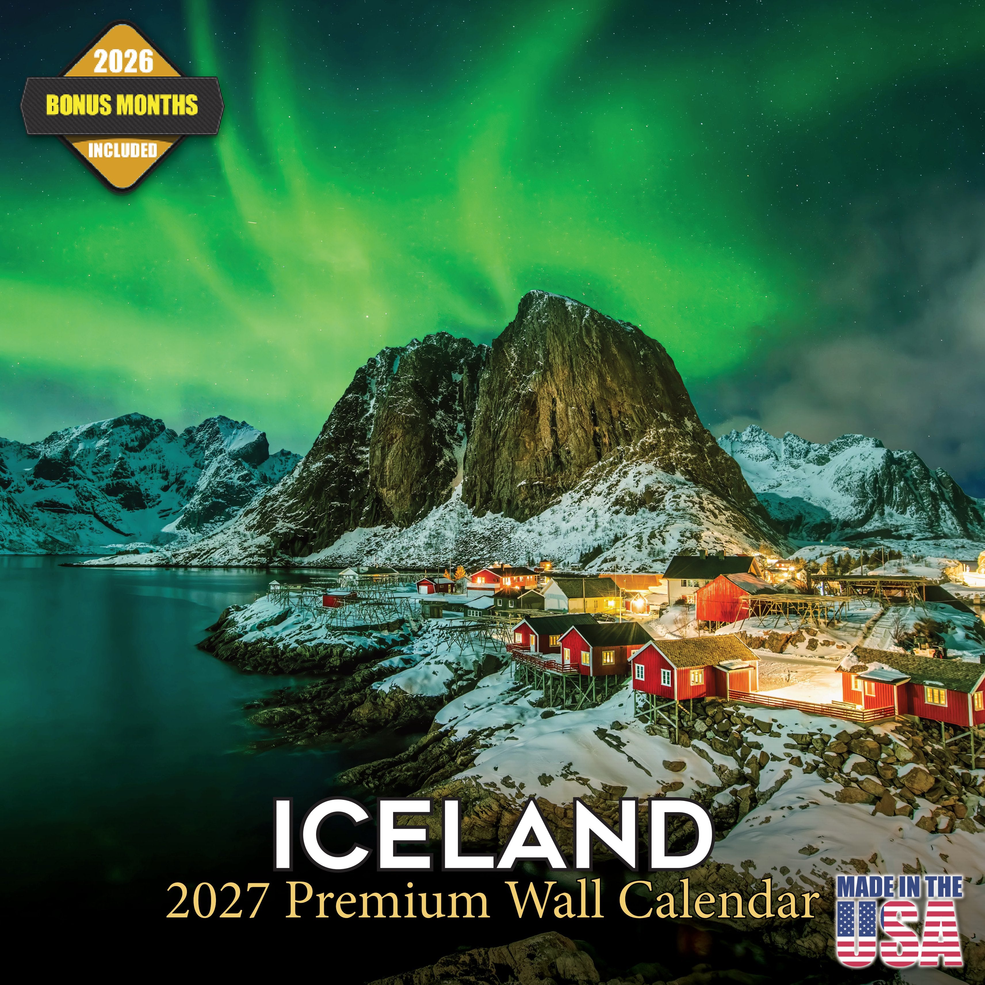 Iceland Wall Calendar 2027 - 12