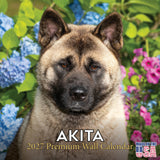 Akita Wall Calendar 2027 - 12" x 12" Monthly Japanese Guard Dog & Companion Breed Calendar