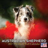 Australian Shepherd Wall Calendar 2027 - 12" x 12" Monthly Intelligent & Agile Herding Dog Calendar