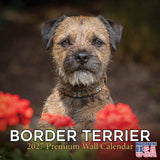 Border Terrier Wall Calendar 2027 - 12" x 12" Monthly Plucky Small Terrier Dog Breed Calendar
