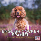 English Cocker Spaniel Wall Calendar 2027 - 12" x 12" Monthly Elegant English Cocker & Long-Eared Gundog Calendar