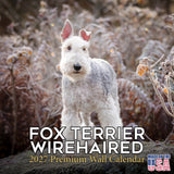 Fox Terrier (Wirehaired) Wall Calendar 2027 - 12" x 12" Monthly Spirited Wire Hair Terrier Dog Breed Calendar