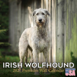 Irish Wolfhound Wall Calendar 2027 - 12" x 12" Monthly Noble Giant & Wire-Coated Sighthound Breed Calendar