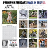 Blue Heeler Wall Calendar 2027 - 12" x 12" Monthly Quick Loyal Australian Herding Dog Breed Calendar