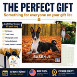 Basenji Wall Calendar 2027 - 12" x 12" Monthly Independent & Alert Barkless Hound Dog Calendar