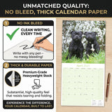 Staffordshire Bull Terrier Wall Calendar 2027 - 12" x 12" Monthly Courageous & Affectionate Staffy Dog Breed Calendar