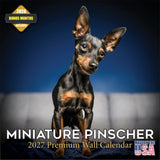 Miniature Pinscher Wall Calendar 2027 - 12" x 12" Monthly Spirited Elegant King of Toys Dog Breed Calendar