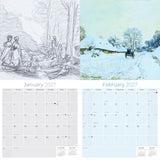 Claude Monet Wall Calendar 2027 - 12" x 12" Monthly Classic French Impressionist Oil Painting Art Calendar
