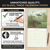 Claude Monet Wall Calendar 2027 - 12" x 12" Monthly Classic French Impressionist Oil Painting Art Calendar