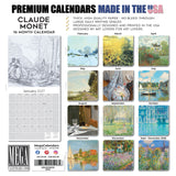 Claude Monet Wall Calendar 2027 - 12" x 12" Monthly Classic French Impressionist Oil Painting Art Calendar
