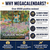 Claude Monet Wall Calendar 2027 - 12" x 12" Monthly Classic French Impressionist Oil Painting Art Calendar