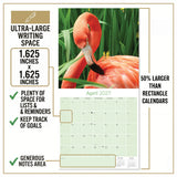 Flamingo Wall Calendar 2027 - 12" x 12" Monthly Vibrant Pink Flamingo Tropical Wading Bird Calendar