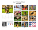 Airedale Wall Calendar 2027 - 12" x 9" 14-Month Dog Breed Calendar
