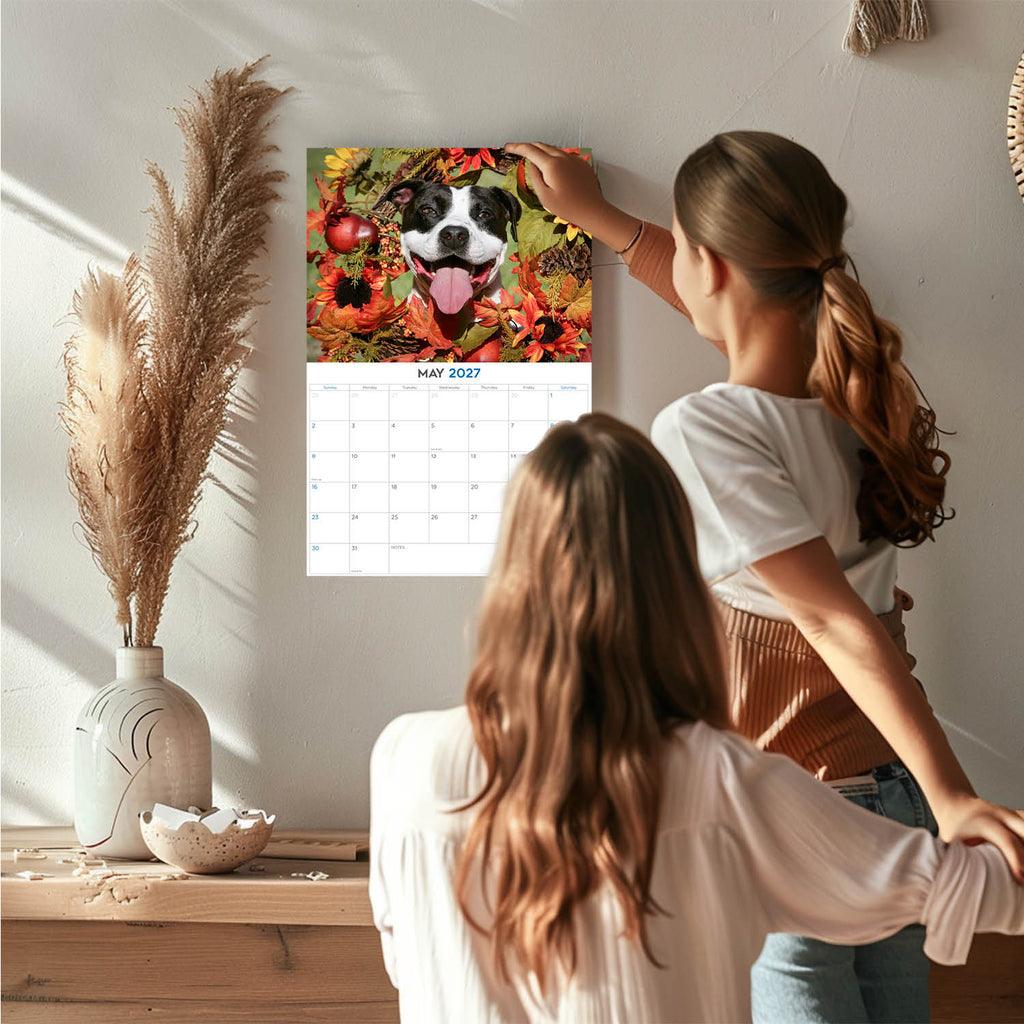 American Pit Bull Terrier Wall Calendar 2027 - 12" x 9" 14-Month Dog Breed Calendar