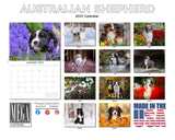 Australian Shepherd Wall Calendar 2027 - 12" x 9" 14-Month Dog Breed Calendar