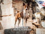 Basenji Wall Calendar 2027 - 12" x 9" 14-Month Dog Breed Calendar