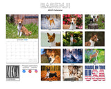 Basenji Wall Calendar 2027 - 12" x 9" 14-Month Dog Breed Calendar