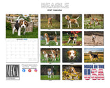 Beagle Wall Calendar 2027 - 12" x 9" 14-Month Dog Breed Calendar