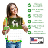 Borzoi Wall Calendar 2027 - 12" x 9" 14-Month Dog Breed Calendar
