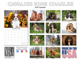 Cavalier King Charles Spaniel Wall Calendar 2027 - 12" x 9" 14-Month Dog Breed Calendar