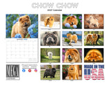 Chow Chow Wall Calendar 2027 - 12" x 9" 14-Month Dog Breed Calendar