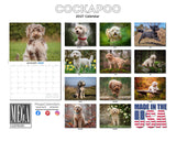 Cockapoo Wall Calendar 2027 - 12" x 9" 14-Month Dog Breed Calendar