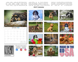 Cocker Spaniel Puppies Wall Calendar 2027 - 12" x 9" 14-Month Dog Breed Calendar