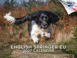 European English Springer Spaniel Wall Calendar 2027 - 12" x 9" 14-Month Dog Breed