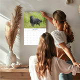 Flat-Coated Retriever Wall Calendar 2027 - 12" x 9" 14-Month Dog Breed Calendar