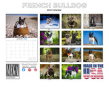 French Bulldog Wall Calendar 2027 - 12" x 9" 14-Month Dog Breed Calendar