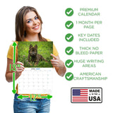 German Shepherd Puppies Wall Calendar 2027 - 12" x 9" 14-Month Dog Breed Calendar