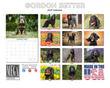 Gordon Setter Wall Calendar 2027 - 12" x 9" 14-Month Dog Breed Calendar