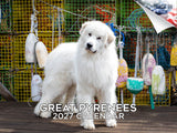 Great Pyrenees Wall Calendar 2027 - 12" x 9" 14-Month Dog Breed Calendar