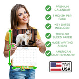 Great Pyrenees Wall Calendar 2027 - 12" x 9" 14-Month Dog Breed Calendar