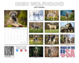 Irish Wolfhound Wall Calendar 2027 - 12" x 9" 14-Month Dog Breed Calendar
