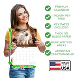 Keeshond Wall Calendar 2027 - 12" x 9" 14-Month Dog Breed Calendar