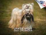 Lhasa Apso Wall Calendar 2027 - 12" x 9" 14-Month Dog Breed Calendar