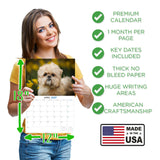Lhasa Apso Wall Calendar 2027 - 12" x 9" 14-Month Dog Breed Calendar