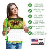 Longhaired Dachshund Wall Calendar 2027 - 12" x 9" 14-Month Dog Breed Calendar