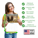 Labrador Retrievers Wall Calendar 2027 - 12" x 9" 14-Month Mixed Breed Color Calendar
