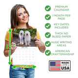 Old English Sheepdog Wall Calendar 2027 - 12" x 9" 14-Month Dog Breed Calendar