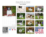 Papillon Wall Calendar 2027 - 12" x 9" 14-Month Dog Breed Calendar