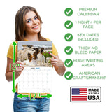 Papillon Wall Calendar 2027 - 12" x 9" 14-Month Dog Breed Calendar