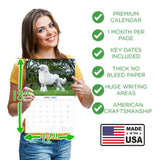 Poodle Wall Calendar 2027 - 12" x 9" 14-Month Dog Breed Calendar