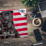 Pug Wall Calendar 2027 - 12" x 9" 14-Month Dog Breed Calendar