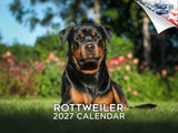 Rottweiler Wall Calendar 2027 - 12" x 9" 14-Month Dog Breed Calendar